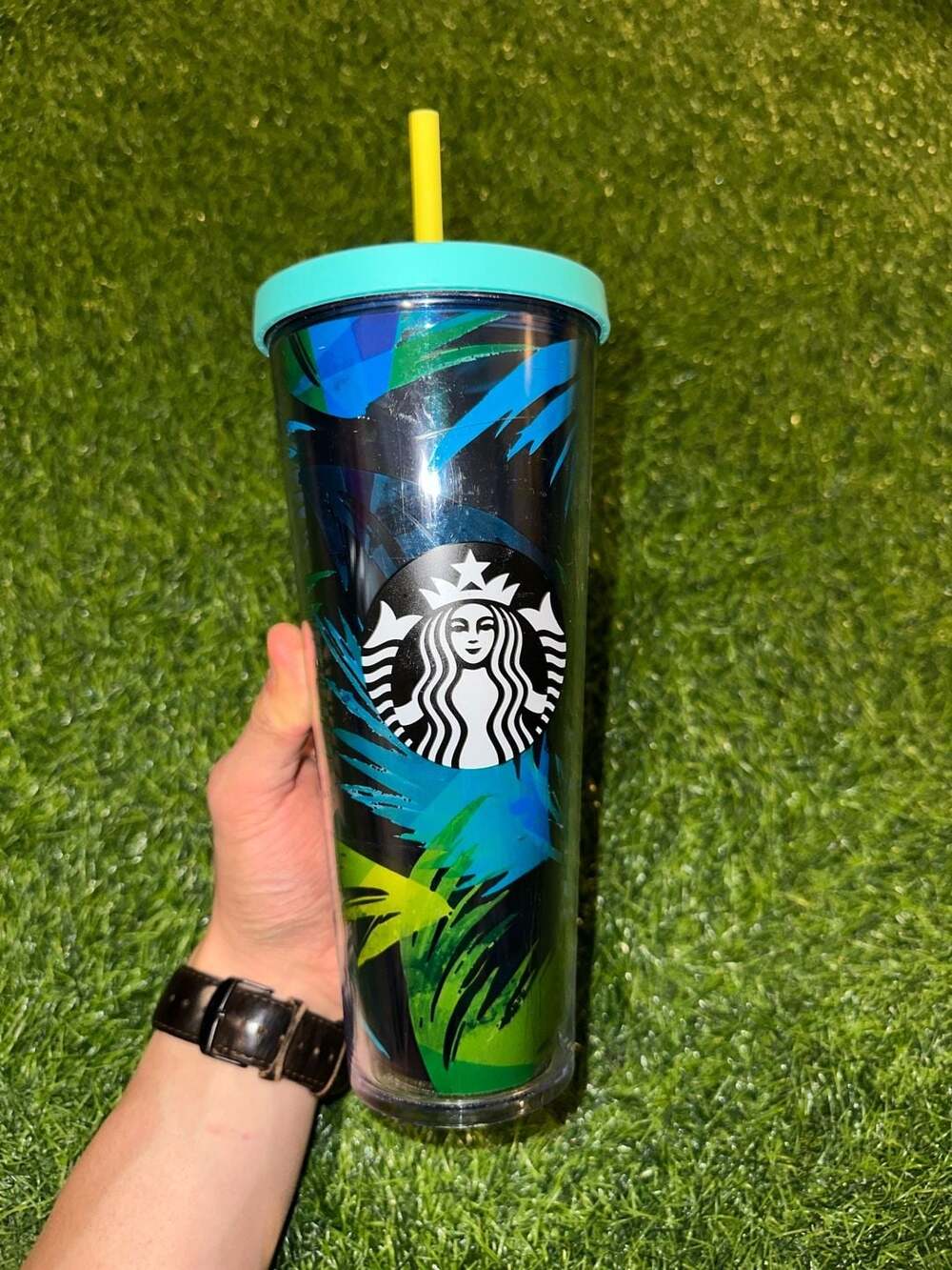 Starbucks Hawaii Palm Leaf Venti 24 oz Cold Tumbler